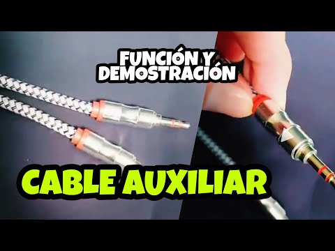 ¿Cómo se llama el cable auxiliar de audio? ¿Cómo se llama el cable auxiliar de audio?