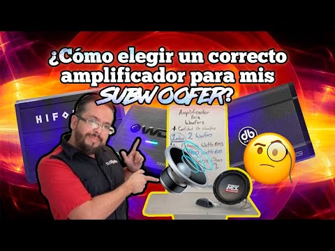&iquest;Qu&eacute; clase de amplificador es mejor para subwoofer?