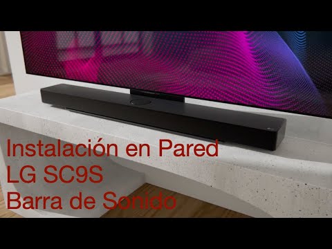 ¿Cómo se pone una barra de sonido en la pared? ¿Cómo se pone una barra de sonido en la pared?